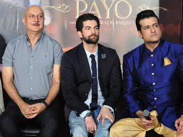 Anupam Kher, Nitin Neil Mukesh and Arman Kohli pose for the shutterbugs. (AFP) Anupam Kher, Nitin Neil Mukesh and Arman Kohli pose for the shutterbugs. (AFP)