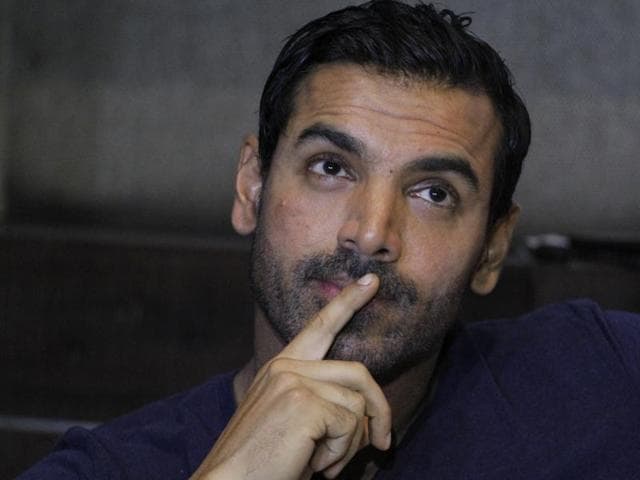 Bollywood actor John Abraham gestures during a press conference to promote his upcoming movie Welcome Back in Ahmadabad. (AP) Bollywood actor John Abraham gestures during a press conference to promote his upcoming movie Welcome Back in Ahmadabad. (AP)
