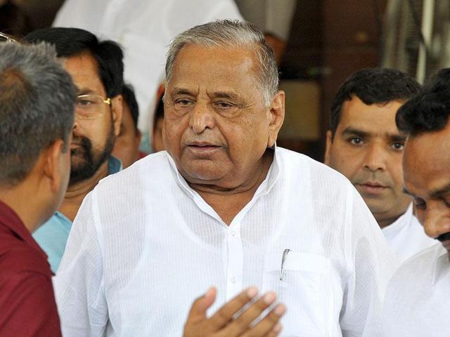 SP chief Mulayam Singh Yadav during a Parliament session in New Delhi. (Sonu Mehta/HT File Photo) SP chief Mulayam Singh Yadav during a Parliament session in New Delhi. (Sonu Mehta/HT File Photo)