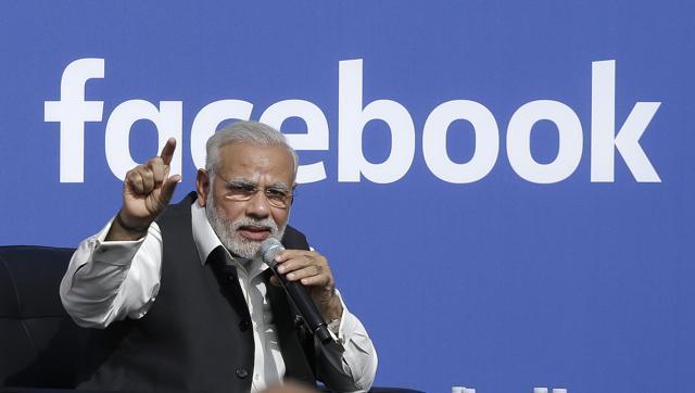 PM Narendra Modi speaks at the Facebook HQ. (AP) PM Narendra Modi speaks at the Facebook HQ. (AP)
