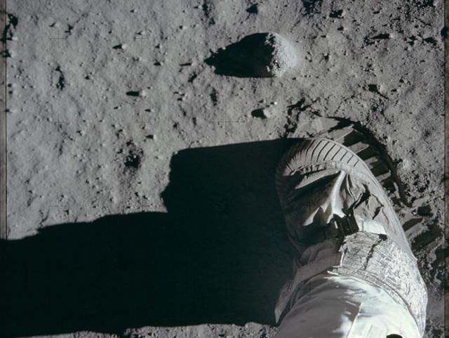 Neil Armstrong landing on the moon. (Flickr) Neil Armstrong landing on the moon. (Flickr)