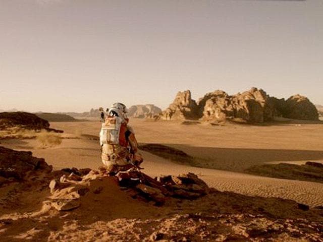 Matt Damon is Robinson Crusoe in space in Ridley Scott's The Martian. (20th Century Fox)