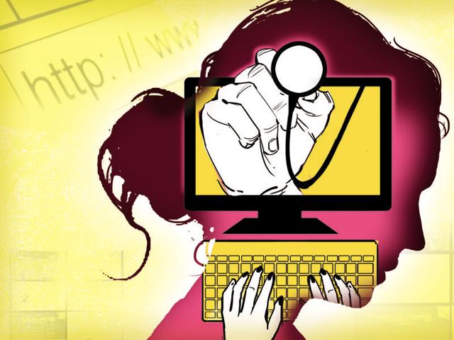 Women across India are logging on to seek medical advice, signing up for e-consultancies, and posting anonymous queries on subjects they are hesitant to discuss with ‘family doctors’. (Illustration:Ravi Jadhav) Women across India are logging on to seek medical advice, signing up for e-consultancies, and posting anonymous queries on subjects they are hesitant to discuss with ‘family doctors’. (Illustration:Ravi Jadhav)