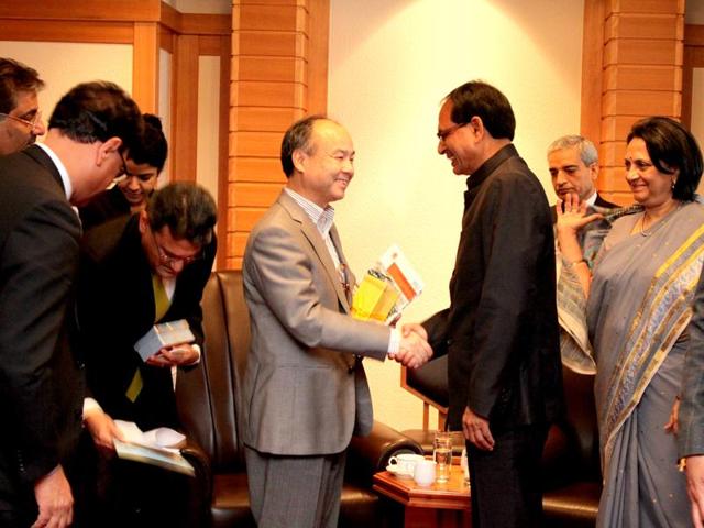 Chief minister Shivraj Singh Chouhan with Japanese industrialists during his visit to Japan. (HT file) Chief minister Shivraj Singh Chouhan with Japanese industrialists during his visit to Japan. (HT file)