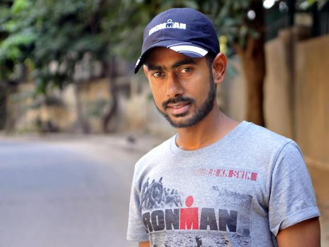 Abhishek Mishra, who won the Ironman title in September, also plans to bring the 37-year-old event to India by next year. The Ironman race is one of the world’s toughest one-day triathlon, comprising 3.8km of swimming, 180km of bicycling and 42km of running, to be completed in 17 hours.(Abhinav Saha/HT Photo) Abhishek Mishra, who won the Ironman title in September, also plans to bring the 37-year-old event to India by next year. The Ironman race is one of the world’s toughest one-day triathlon, comprising 3.8km of swimming, 180km of bicycling and 42km of running, to be completed in 17 hours.(Abhinav Saha/HT Photo)