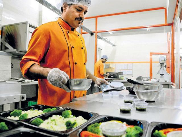 TLC prepares and delivers its meals from its kitchen in Okhla in New Delhi. (Saumya Khandelwal/ HT Photo) TLC prepares and delivers its meals from its kitchen in Okhla in New Delhi. (Saumya Khandelwal/ HT Photo)
