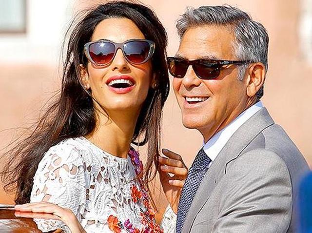 Amal and George Clooney.(Reuters)