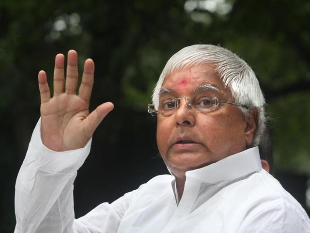 RJD Chief Lalu Prasad addressing an election rally in Begusarai. (PTI Photo) RJD Chief Lalu Prasad addressing an election rally in Begusarai. (PTI Photo)