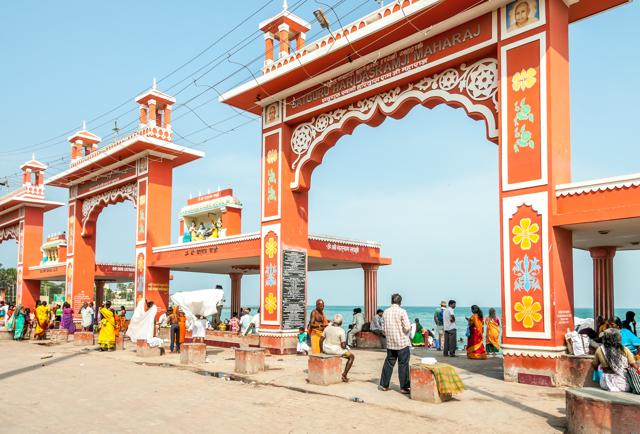 The Rameswaram beach gate. (Shutterstock) The Rameswaram beach gate. (Shutterstock)