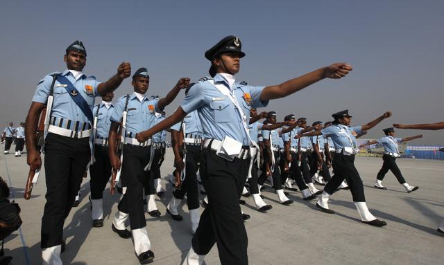 There are 750-odd women among the 10,563 officers serving in the IAF. Women started serving in the air force in 1992 and are allowed to fly only transport aircraft and helicopters.(Hindustan Times)