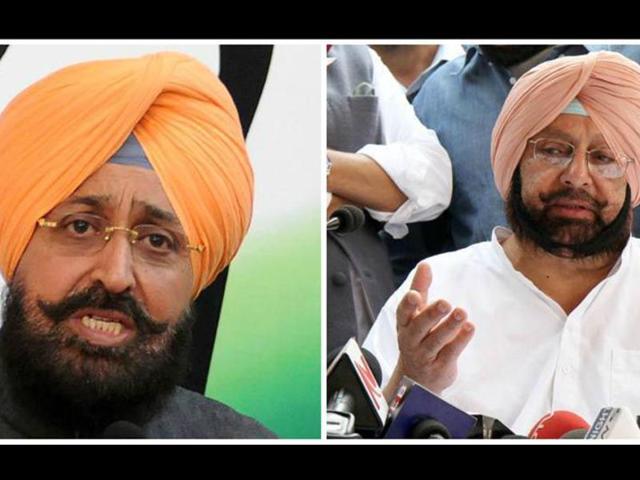 PPCC president Partap Singh Bajwa (left) and former Punjab CM Capt Amarinder Singh. PPCC president Partap Singh Bajwa (left) and former Punjab CM Capt Amarinder Singh.