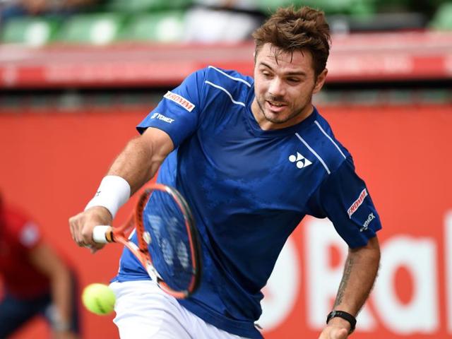 Stan Wawrinka of Switzerland after winning a point against Radek Stepanek of Czech Republic during the first round of the Japan Open in Tokyo, on October 6, 2015. (AFP Photo) Stan Wawrinka of Switzerland after winning a point against Radek Stepanek of Czech Republic during the first round of the Japan Open in Tokyo, on October 6, 2015. (AFP Photo)