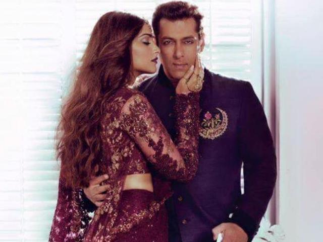 Sonam shared her picture with Prem Ratan Dhan Paayo co-star Salman Khan. (Facebook) Sonam shared her picture with Prem Ratan Dhan Paayo co-star Salman Khan. (Facebook)