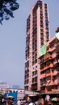 Suleman Towers at Grant Road, which is 20 storeys high.Residents said it was constructed six years ago.