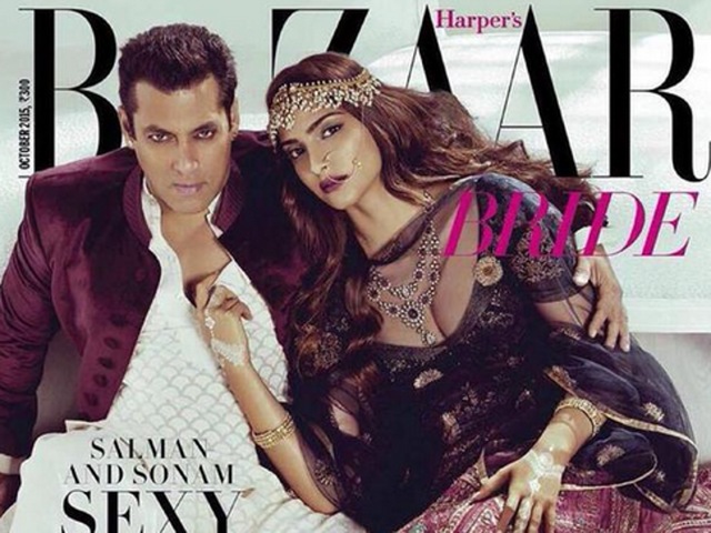 When Salman Khan decides to bring the scorch on, there are few who can touch him. On the cover of Harper’s Bazaar with Sonam Kapoor. (Harper’s bazaar)