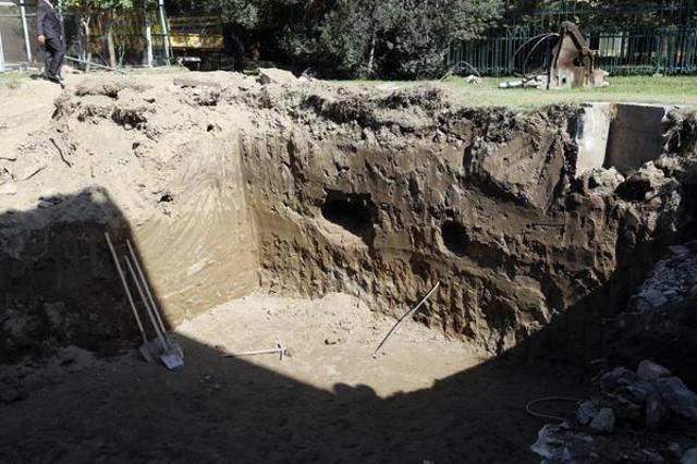 In this image provided by the Afghan Presidential Palace, a construction site is seen where parts of two human skeletons were found. (AP) In this image provided by the Afghan Presidential Palace, a construction site is seen where parts of two human skeletons were found. (AP)