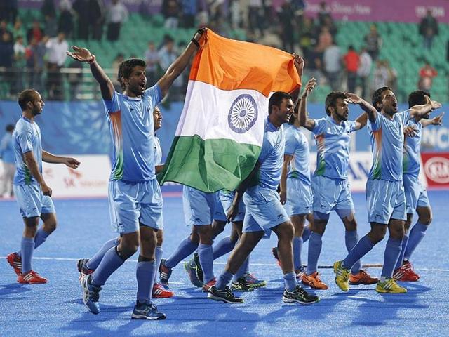 A file photo of the Indian men’s hockey team. (AP Photo) A file photo of the Indian men’s hockey team. (AP Photo)