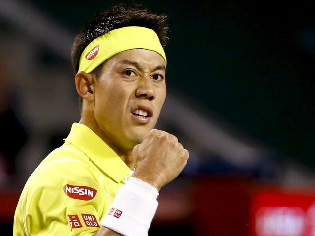 Switzerland's Stan Wawrinka gestures during his match against Japan's Tatsuma Ito at the Japan Open in Tokyo, on October 7, 2015. (Reuters Photo)
