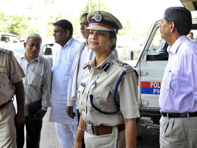 The victim further alleged that Bharti Arora, joint commissioner of police (traffic), has shielded the accused and misused her powers. (Abhinav Saha/HT photo) The victim further alleged that Bharti Arora, joint commissioner of police (traffic), has shielded the accused and misused her powers. (Abhinav Saha/HT photo)