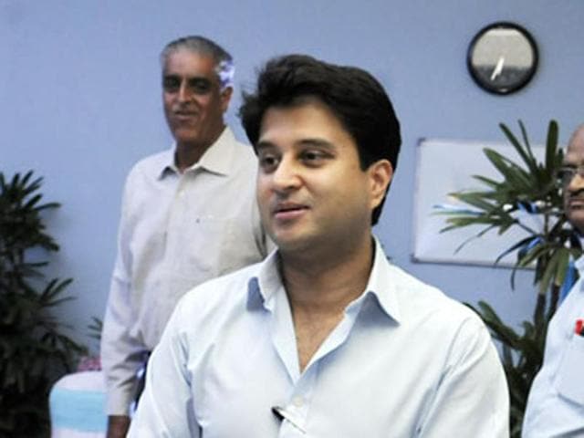 A file photograph of Jyotiraditya Scindia. (Arun Mondhe/HT Photo) A file photograph of Jyotiraditya Scindia. (Arun Mondhe/HT Photo)