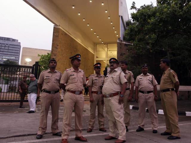 Police security outside NCPA where Agnes Of God play was staged at NCPA, Nariman point in Mumbai. (HT File photo) Police security outside NCPA where Agnes Of God play was staged at NCPA, Nariman point in Mumbai. (HT File photo)