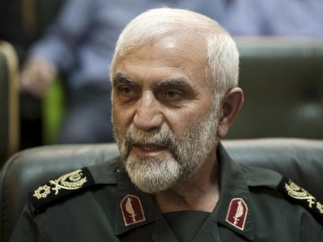 Iranian Revolutionary Guard Gen. Hossein Hamedani sits in a meeting in Tehran, Iran. Hamedani, a senior commander in Iran's powerful Revolutionary Guard was killed by Islamic State extremists on the outskirts of the northern Syrian city of Aleppo. (AP Photo) Iranian Revolutionary Guard Gen. Hossein Hamedani sits in a meeting in Tehran, Iran. Hamedani, a senior commander in Iran's powerful Revolutionary Guard was killed by Islamic State extremists on the outskirts of the northern Syrian city of Aleppo. (AP Photo)