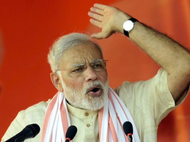 Prime Minister Narendra Modi addresses an election campaign rally in Banka, Bihar.(Reuters) Prime Minister Narendra Modi addresses an election campaign rally in Banka, Bihar.(Reuters)