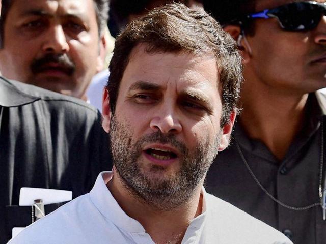 Mandya : Congress Vice President Rahul Gandhi is greeted by students and supporters as he arrives at an agricultural college in Mandya on Friday to meet the families of farmers who committed suicide due to their crop failure. PTI Photo by Shailendra Bhojak (PTI10_9_2015_000199B) (PTI) Mandya : Congress Vice President Rahul Gandhi is greeted by students and supporters as he arrives at an agricultural college in Mandya on Friday to meet the families of farmers who committed suicide due to their crop failure. PTI Photo by Shailendra Bhojak (PTI10_9_2015_000199B) (PTI)