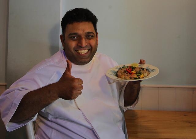 Chef Aloysius Dsilva at Vandre Villa in Bandra (W), Mumbai (Kalpak Pathak/HT) Chef Aloysius Dsilva at Vandre Villa in Bandra (W), Mumbai (Kalpak Pathak/HT)