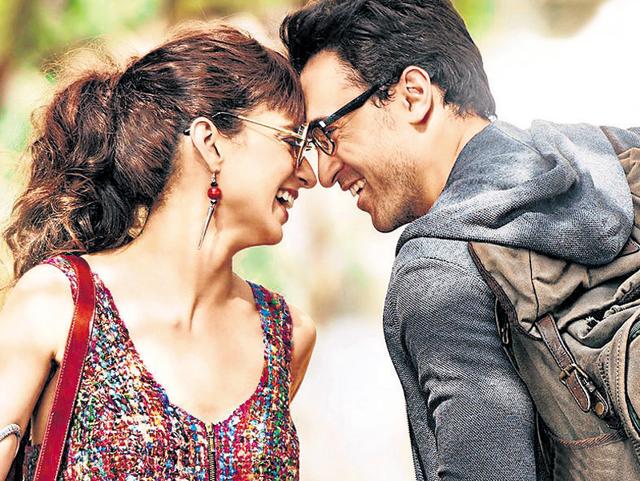 Kangana Ranaut and Imran Khan in Katti Batti. Kangana Ranaut and Imran Khan in Katti Batti.
