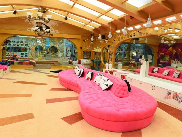 The lounge inside the brand new Bigg Boss season 9 house. (Colors) 