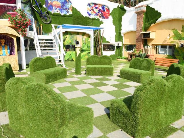 The new garden area of  season 9 of Bigg Boss. (Colors) 
