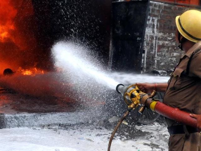 More than 15 units have been gutted in fire mishaps in the industrial area in the past three years. (File photo for representation purpose. Shankar Mourya/HT) More than 15 units have been gutted in fire mishaps in the industrial area in the past three years. (File photo for representation purpose. Shankar Mourya/HT)