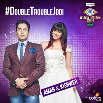 Aman Verma and Kishwar Merchant entered Bigg Boss 9 as partners after Kishwar rejected Prince Narula and chose Aman as her partner. (Twitter/COLORS) Aman Verma and Kishwar Merchant entered Bigg Boss 9 as partners after Kishwar rejected Prince Narula and chose Aman as her partner. (Twitter/COLORS)