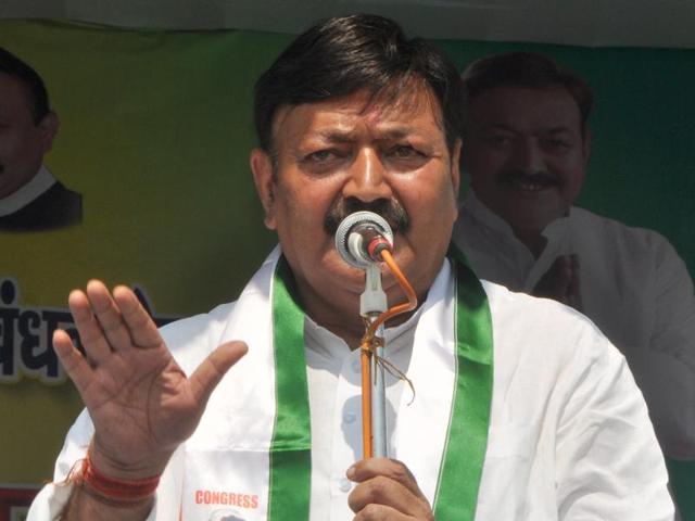 Ajeet Sharma is the Congress candidate and sitting MLA in Bhagalpur. (HT Photo)