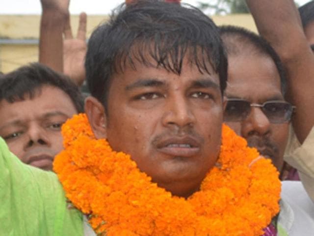 Chandan Kumar is contesting from Alauli as the RJD candidate against LJP’s Pashupati Kumar Paras. (HT Photo)