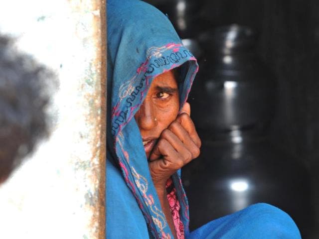 Dulki Bheel of Naharpura cannot forget her son Hakku, 19, who had gone to Petlawad in search of some work on September 12. (HT photo) Dulki Bheel of Naharpura cannot forget her son Hakku, 19, who had gone to Petlawad in search of some work on September 12. (HT photo)