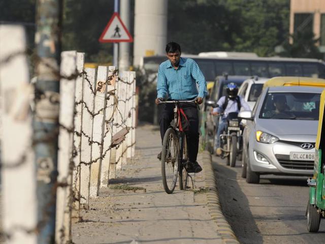 The idea for New Delhi’s first car-free day came from the Aam Aadmi Party government. (HT Photo) The idea for New Delhi’s first car-free day came from the Aam Aadmi Party government. (HT Photo)