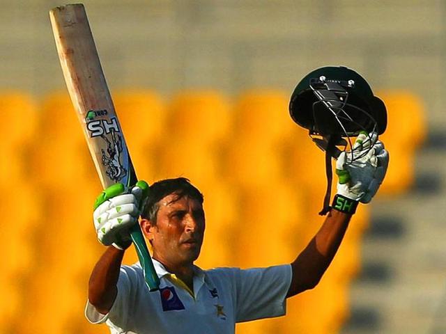 Younis Khan’s undefeated 171 helped Pakistan chase down their highest Test target of 377 during the third and final Test against Sri Lanka in Pallekele in July 2015. (AFP Photo) Younis Khan’s undefeated 171 helped Pakistan chase down their highest Test target of 377 during the third and final Test against Sri Lanka in Pallekele in July 2015. (AFP Photo)