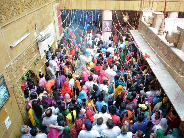 Major shrines all across the region are witnessing a huge rush due to the onset of the 9-day long (SameeR SeHgal/Ht)