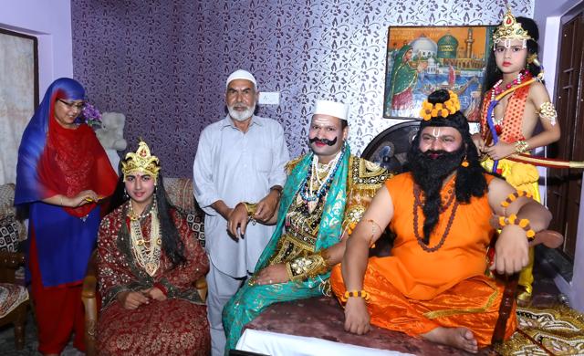 Religion brings us together and for artistes in the Ramlila, it is not just about religion. (Sant Arora/HT) Religion brings us together and for artistes in the Ramlila, it is not just about religion. (Sant Arora/HT)