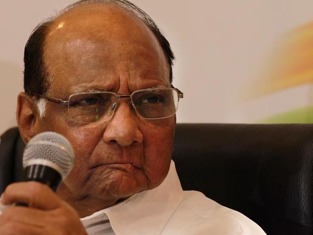 NCP chief Sharad pawar at a press conference in Mumbai on October 14. (Vijayanand Gupta/HT) NCP chief Sharad pawar at a press conference in Mumbai on October 14. (Vijayanand Gupta/HT)