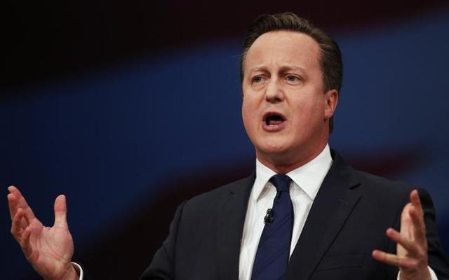 Britain's Prime Minister David Cameron gestures as he delivers his 2015 keynote address at the annual Conservative Party Conference in Manchester. Cameron’s government has proposed a referendum for whether it should remain within the European Union, or not. (REUTERS Photo) Britain's Prime Minister David Cameron gestures as he delivers his 2015 keynote address at the annual Conservative Party Conference in Manchester. Cameron’s government has proposed a referendum for whether it should remain within the European Union, or not. (REUTERS Photo)