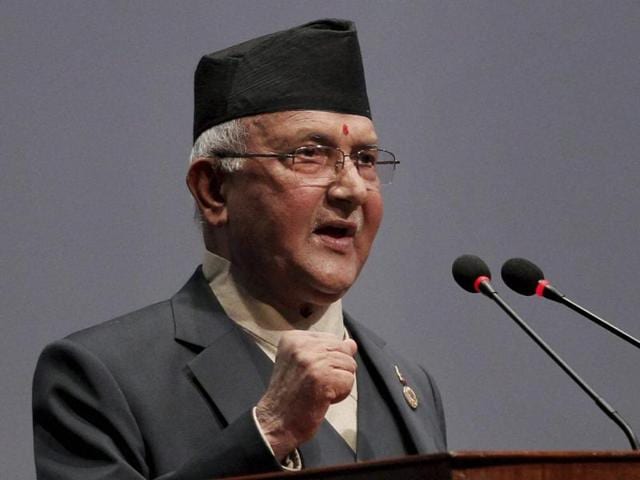Nepal’s Prime Minister Khadga Prasad Oli addresses the Parliament, in Kathmandu, Nepal. (AP File Photo) Nepal’s Prime Minister Khadga Prasad Oli addresses the Parliament, in Kathmandu, Nepal. (AP File Photo)