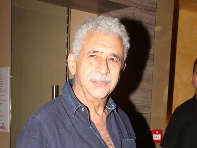 Naseeruddin Shah during the trailer launch of film Charlie Ke Chakkar Mein, in Mumbai, on September 25, 2015. (IANS Photo) Naseeruddin Shah during the trailer launch of film Charlie Ke Chakkar Mein, in Mumbai, on September 25, 2015. (IANS Photo)