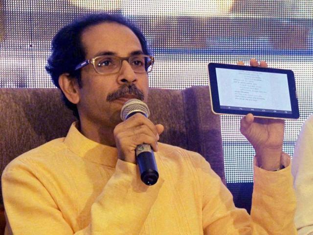 Shiv Sena president Uddhav Thackeray at an event. (PTI) Shiv Sena president Uddhav Thackeray at an event. (PTI)