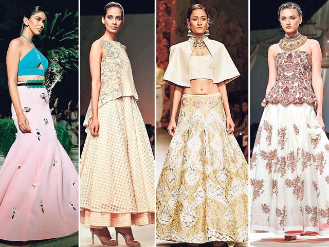 Give a hearty welcome to modern interpretations of this traditional attire — quirky cholis, chic cuts and lots of earthy tones with a play of subtle work and prints.