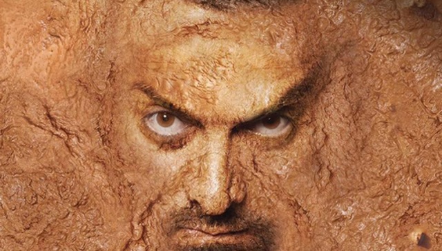 Aamir Khan on the poster for his upcoming movie Dangal.