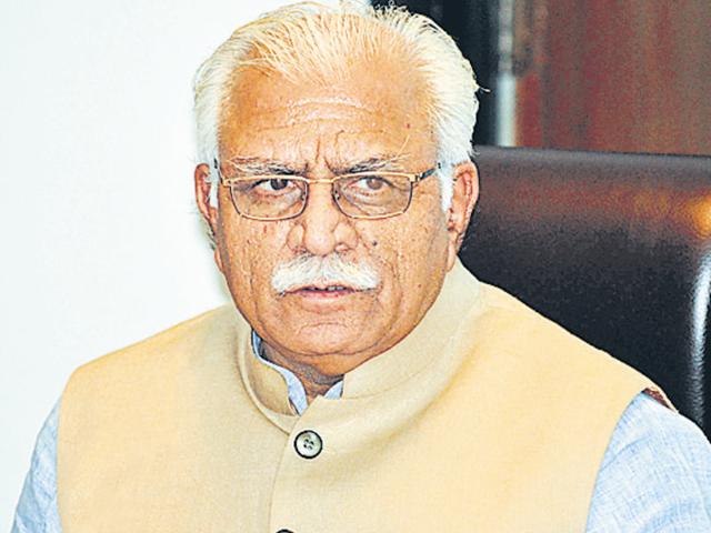 Muslims have to give up beef to live in country: Haryana CM Khattar.(Hindustan Times) Muslims have to give up beef to live in country: Haryana CM Khattar.(Hindustan Times)