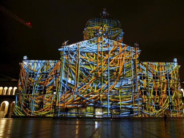 The light and sound show will run every evening until November 29, 2015. (REUTERS)